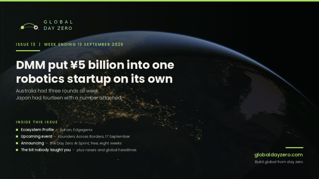 DMM put ¥5 billion into one robotics startup on its own, Sohan from Edgegenix and our new Free AI Sprint Program!